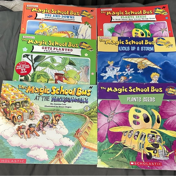 Lot of 6 Magic School Bus books Scholastic kids children books - Picture 1 of 3